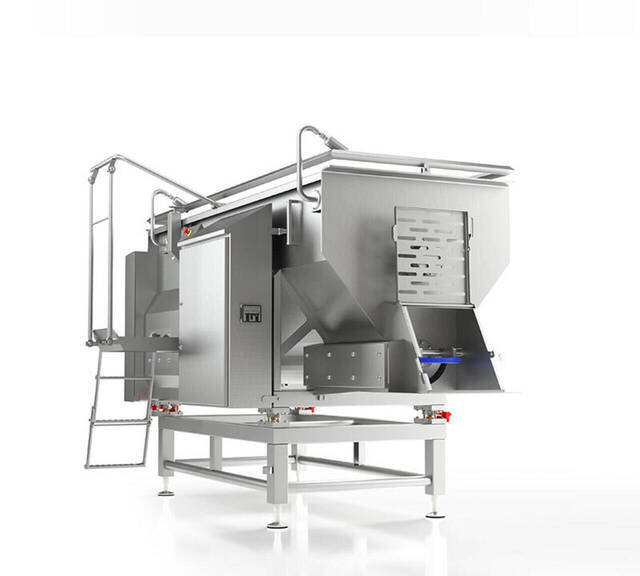 Discharge and storage tank with screw conveyors